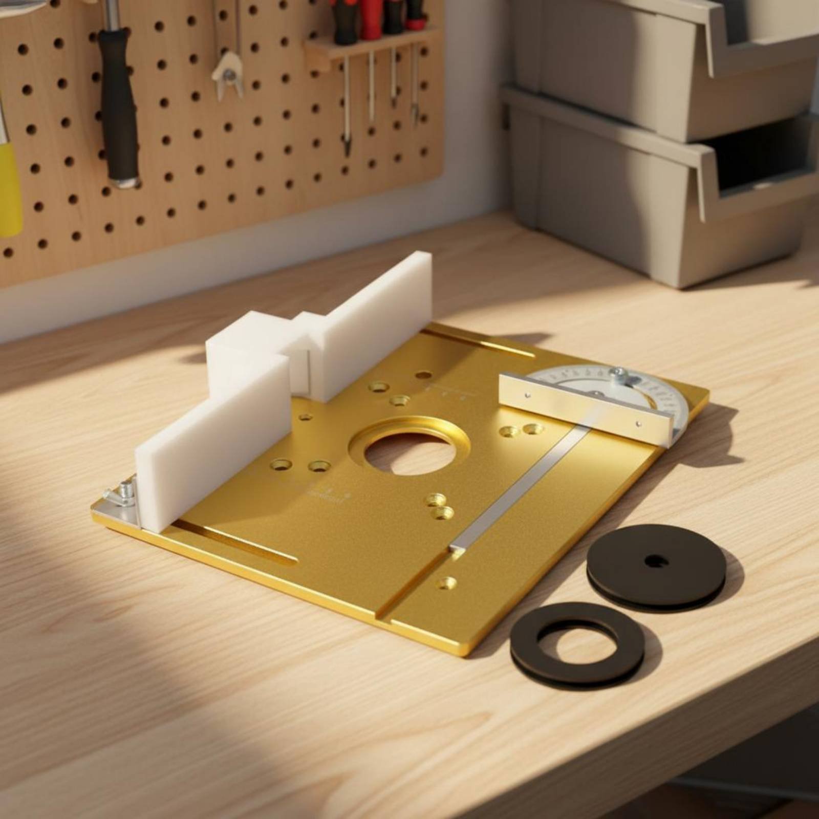 Power Tools Router - Aluminum Router Table Insert Plate Wear-Resistant
