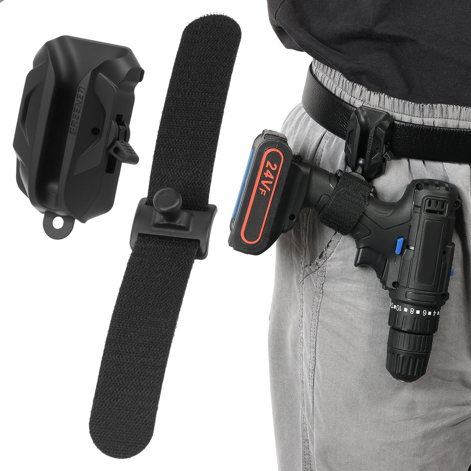 Power Tools Drawing - Belt Holster Clip Power Tool Storage