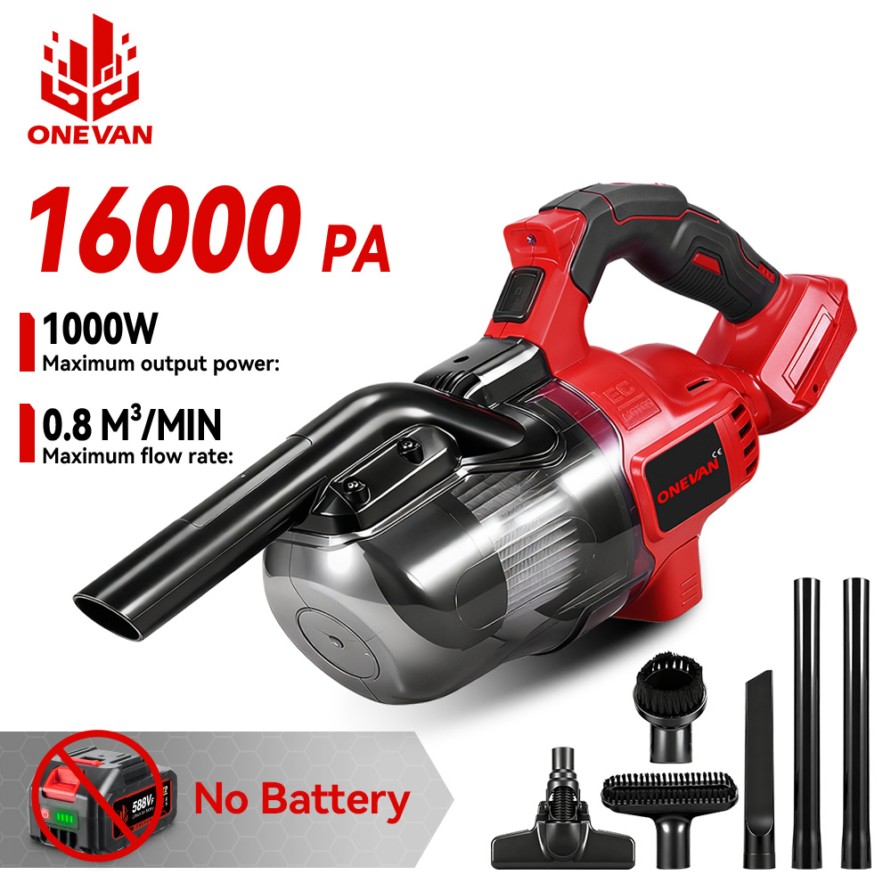 Power Tools Vacuum - ONEVAN 16000PA Cordless Electric Vacuum Cleaner