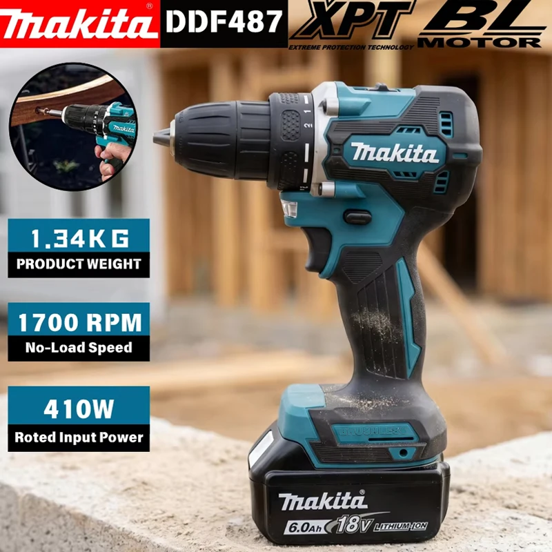 Power Tools Router - Makita DDF487 Cordless Driver Drill Brushless
