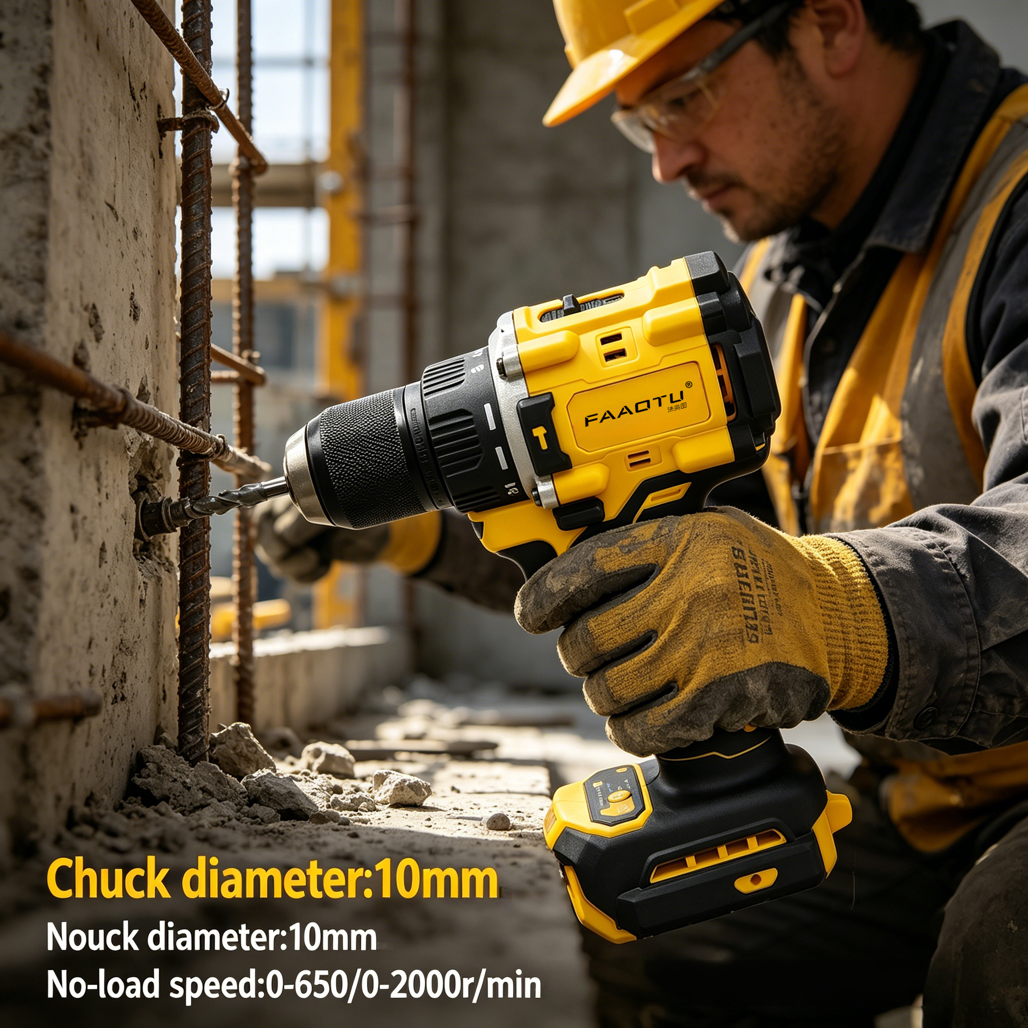 Power Tools Router - FAAOTU 805 Brushless Cordless Drill, Heavy-Duty