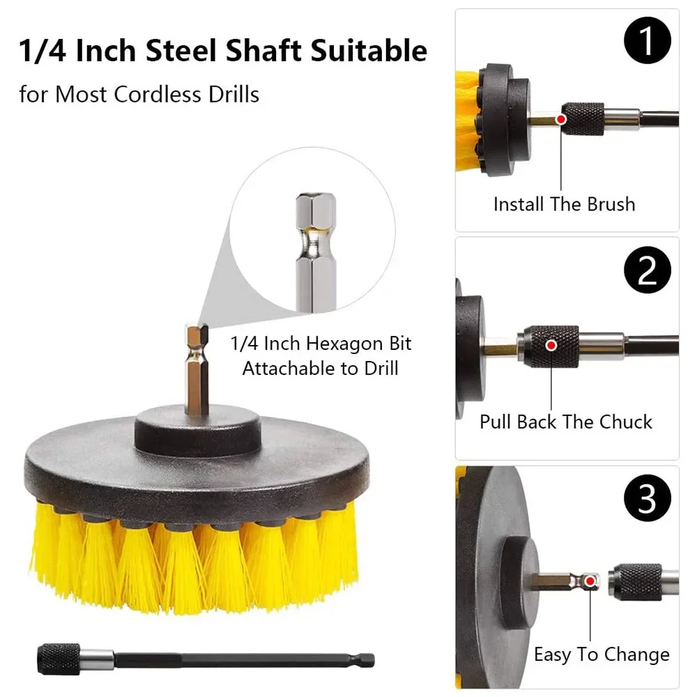 Drill Brush Attachment Set Pow – Power Tools Windows recenzja i cena