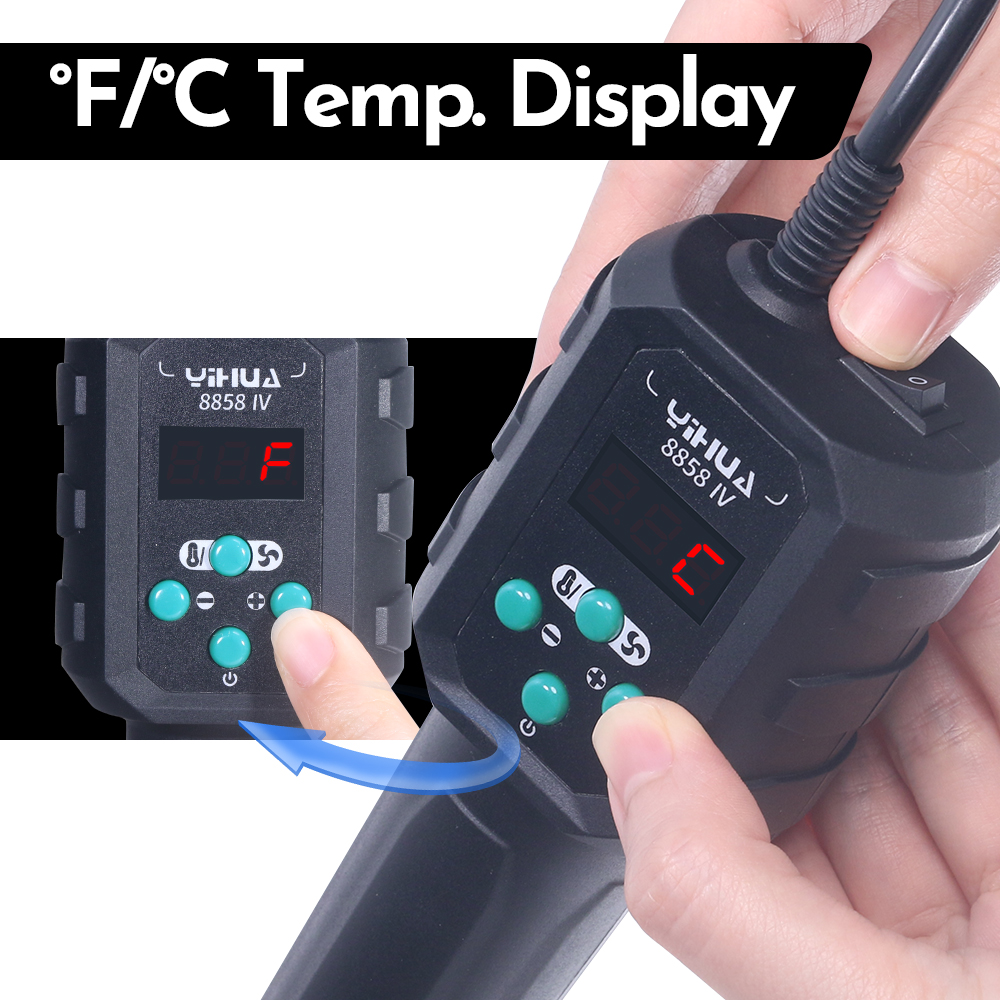 YIHUA Hot Air Gun Temperature  – Heat Gun Variable recenzja i cena
