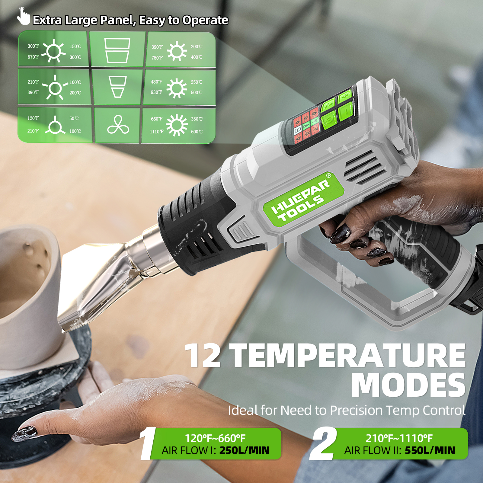 Hot Air Gun with LCD 12 Variab – Heat Gun Variable recenzja i cena