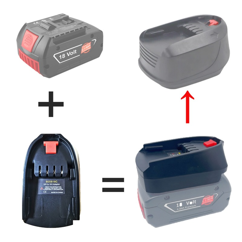 Battery Adapter For Bosch 18V  – Power Tools Green recenzja i cena