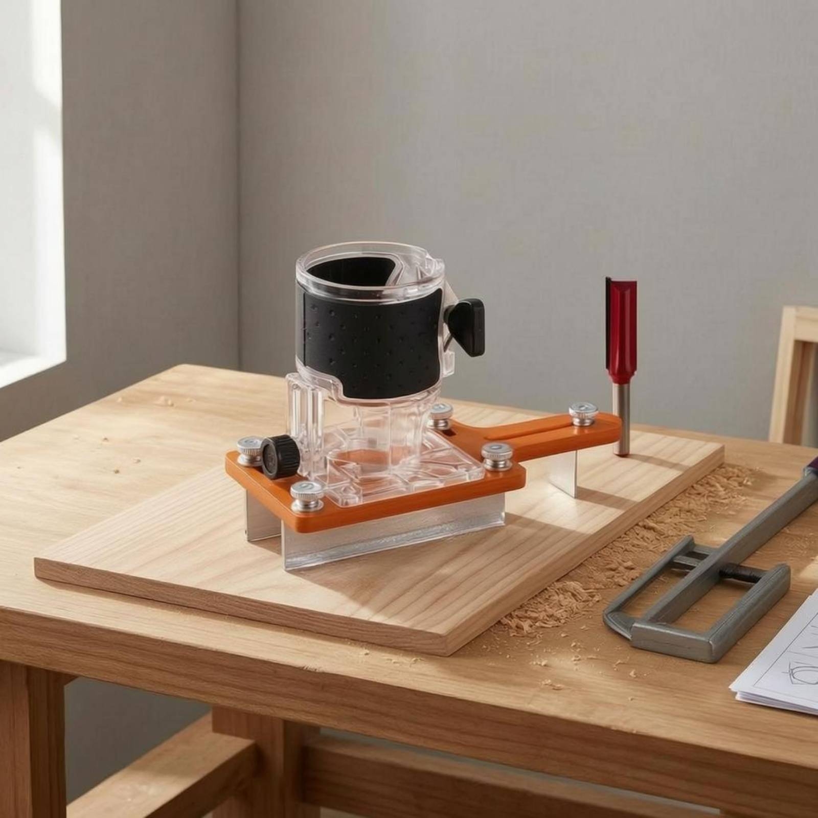 Slotting Guide Bracket Transpa – Power Tools Router recenzja i cena