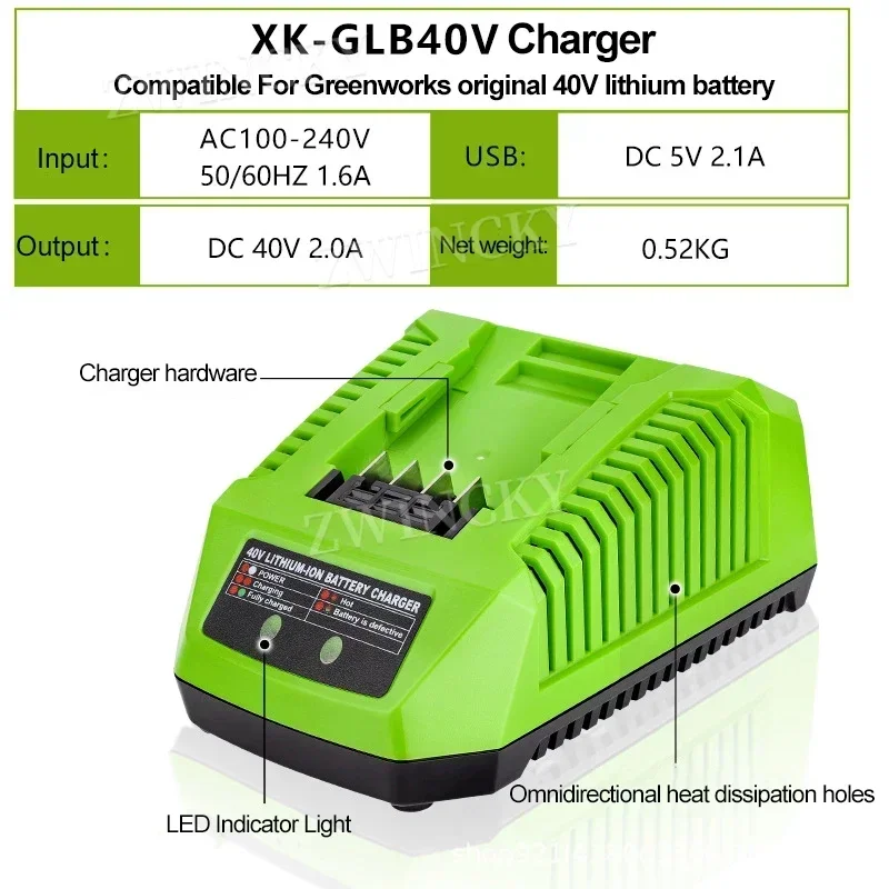 Replacement Charger For Greenw – Power Tools Green recenzja i cena