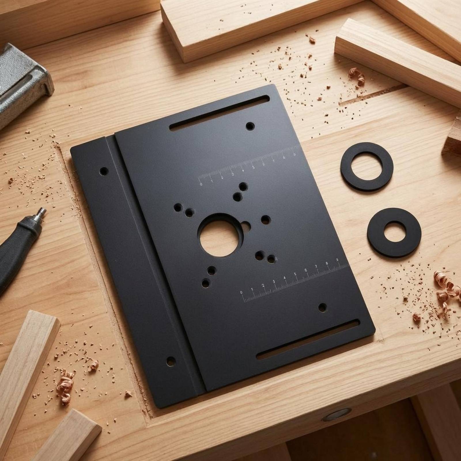 Router Plate with Insert Rings – Power Tools Router recenzja i cena