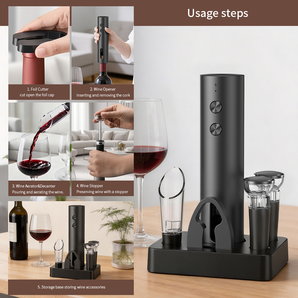 Electric Wine Bottle Opener Se – Power Tools Kit Set recenzja i cena
