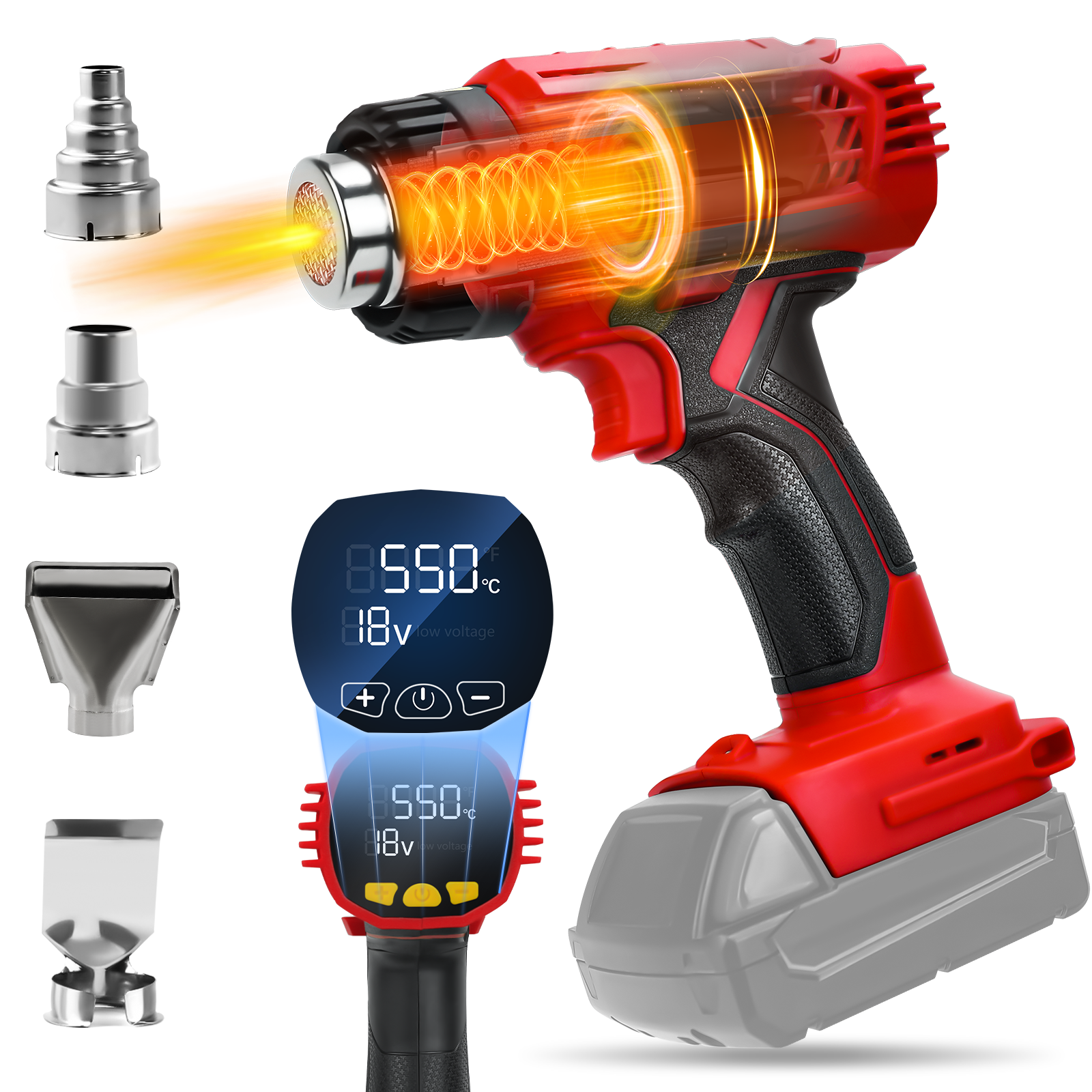 400W Cordless Heat Gun 50℃-550 – Heat Gun Variable recenzja i cena
