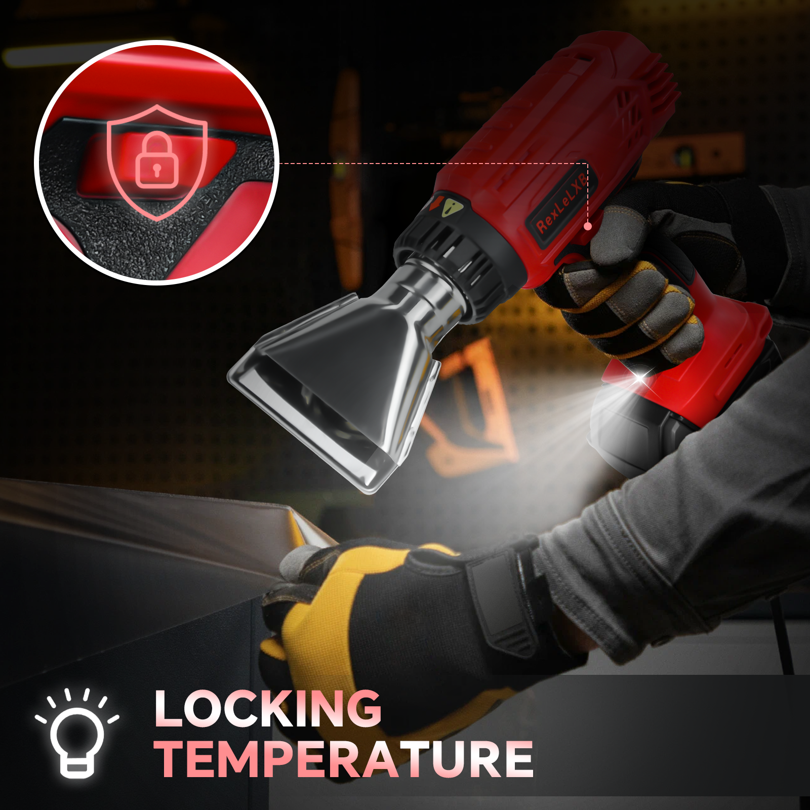 400W Cordless Heat Gun 50℃-550 – Heat Gun Variable recenzja i cena
