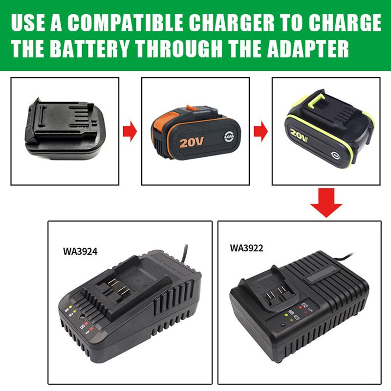 Battery Adapter Converter for  – Power Tools Green recenzja i cena