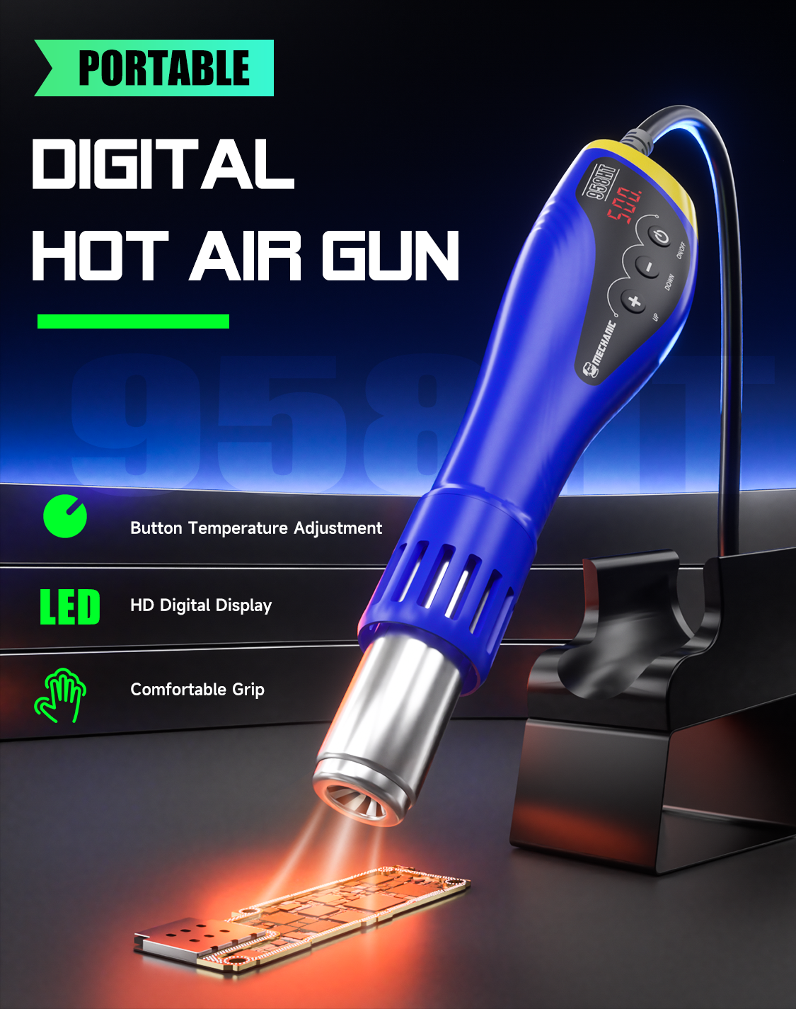 MECHANIC OFFICIAL HT-958 Porta – Heat Gun Variable recenzja i cena