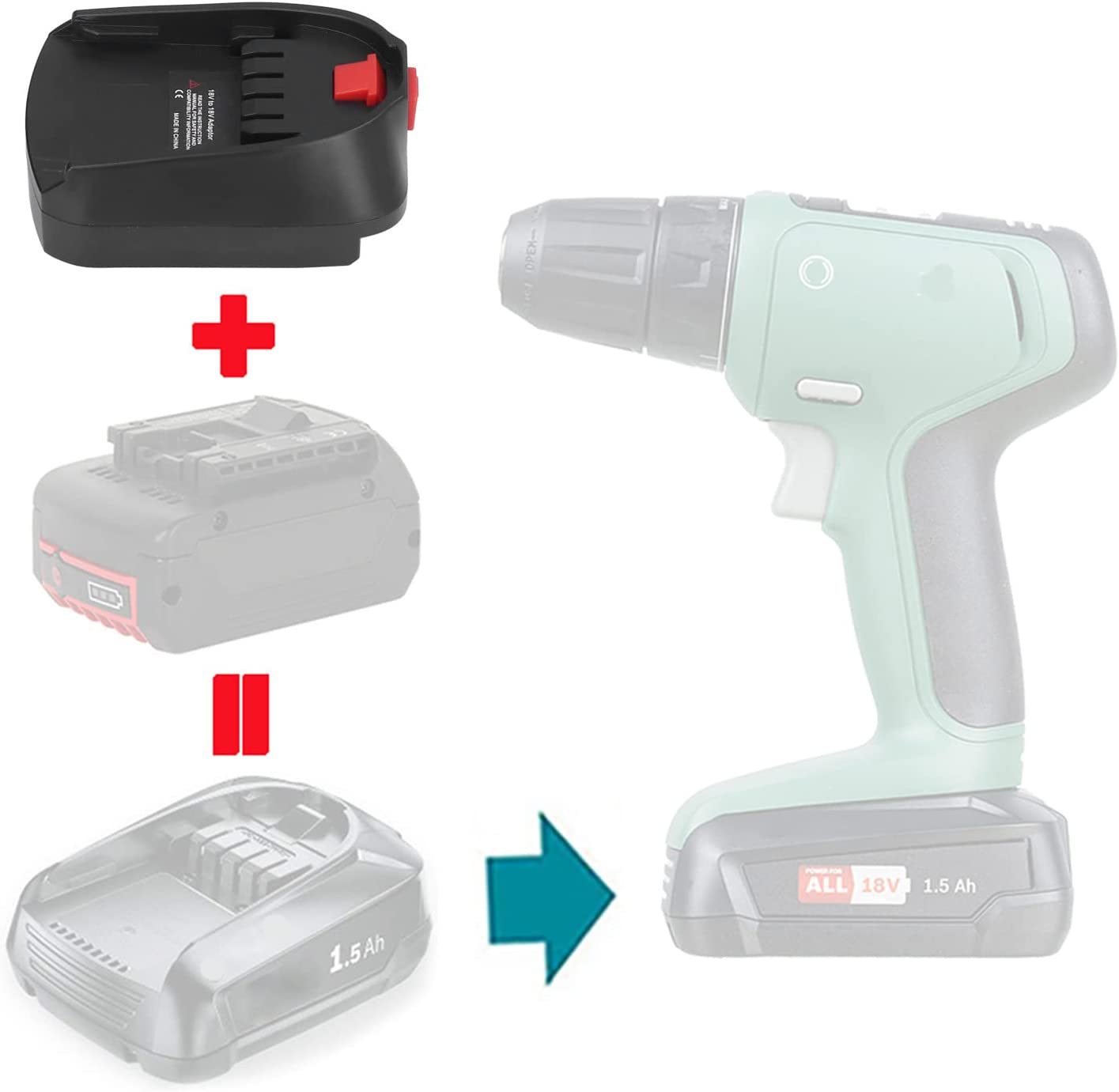 Battery Adapter Use For Bosch  – Power Tools Green recenzja i cena