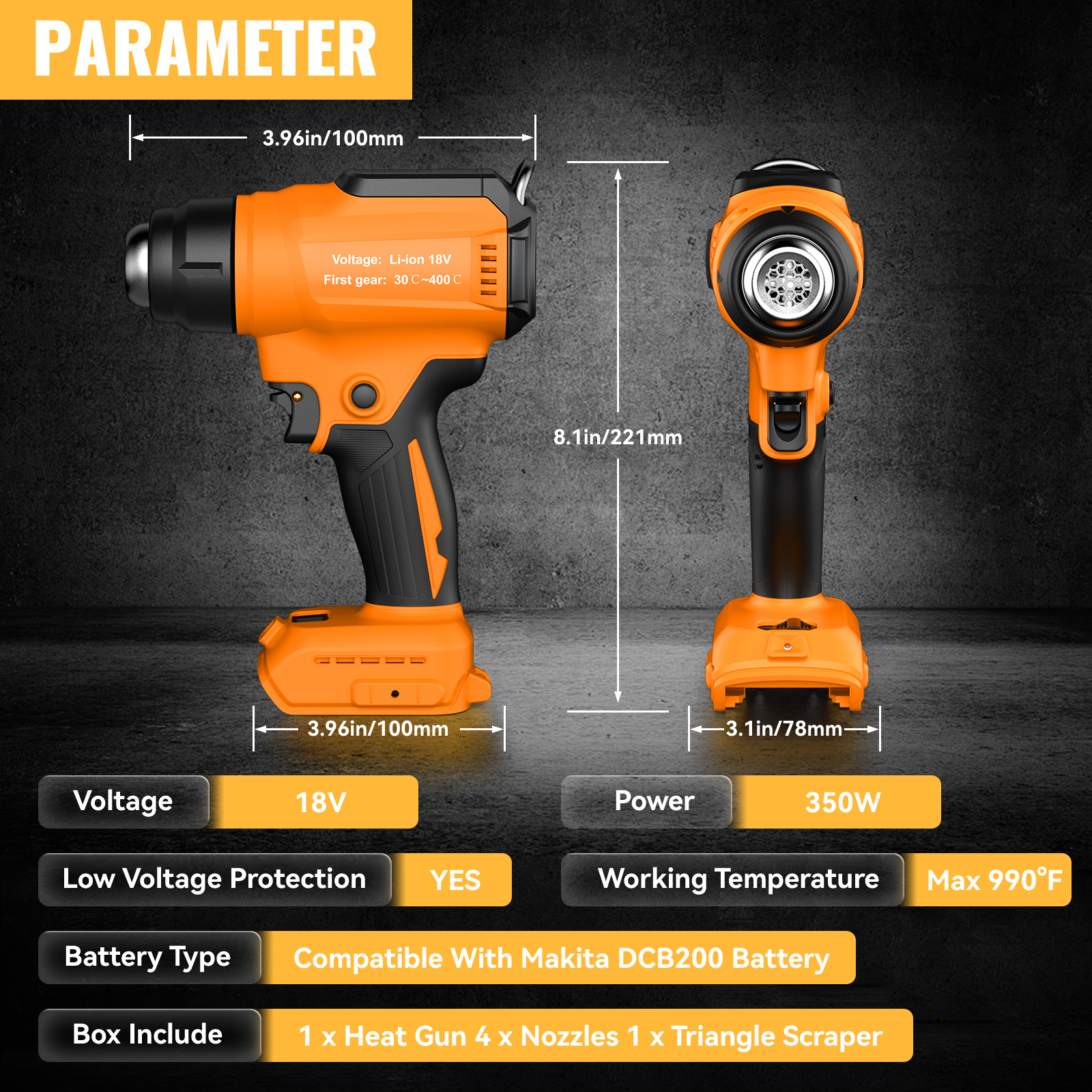 Cordless Heat Gun For Dewalt 1 – Heat Gun Variable recenzja i cena