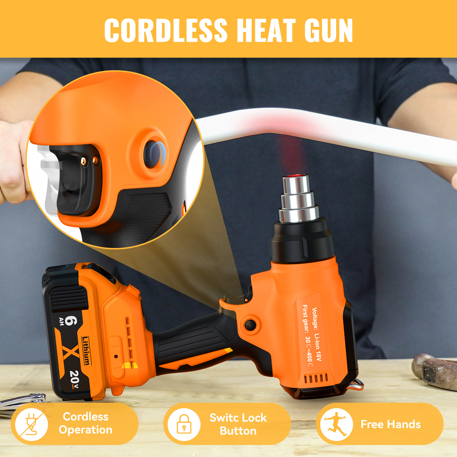 Cordless Heat Gun For Dewalt 1 – Heat Gun Variable recenzja i cena