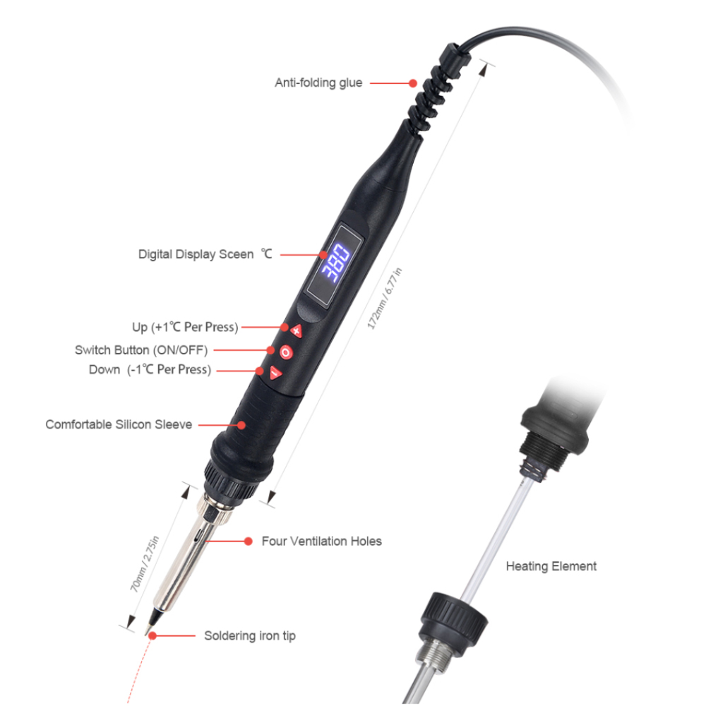 JCD 750W Micro Heat Gun Rework – Heat Gun Variable recenzja i cena