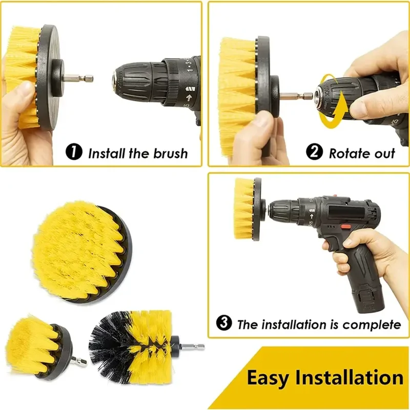3 pcs/set drill brush set powe – Power Tools Router recenzja i cena