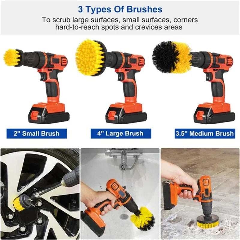 3 pcs/set drill brush set powe – Power Tools Router recenzja i cena
