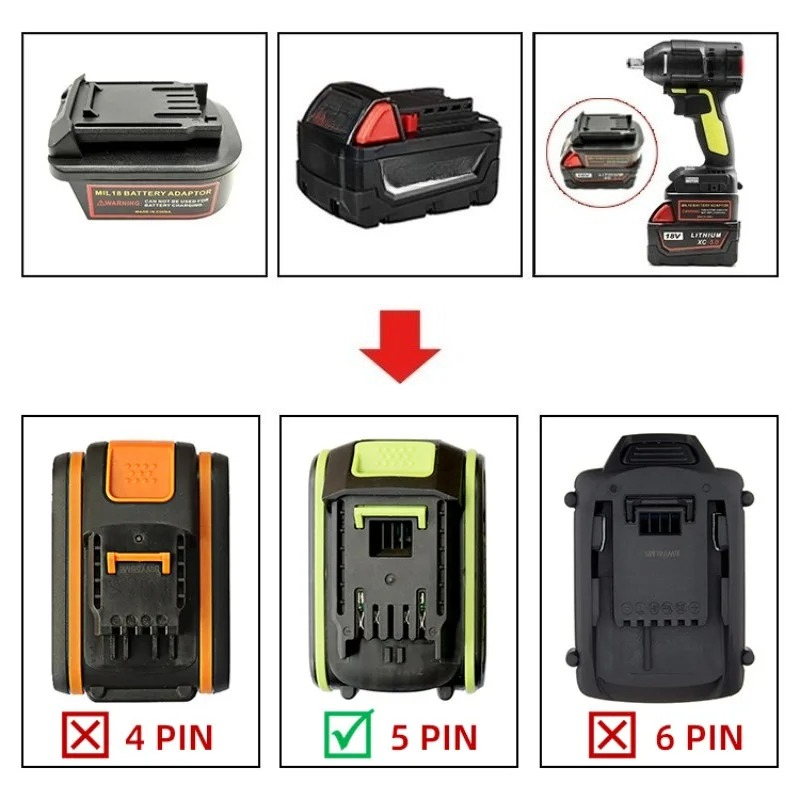 Battery Adapter Converter for  – Power Tools Green recenzja i cena