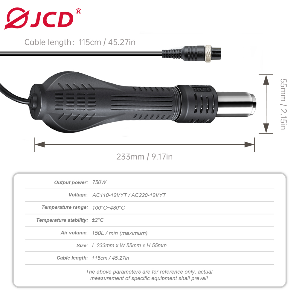 JCD HOT AIR GUN Soldering stat – Heat Gun Variable recenzja i cena