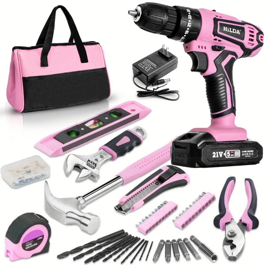 HILDA 21V Pink Drill Electric  – Power Tools Pink recenzja i cena